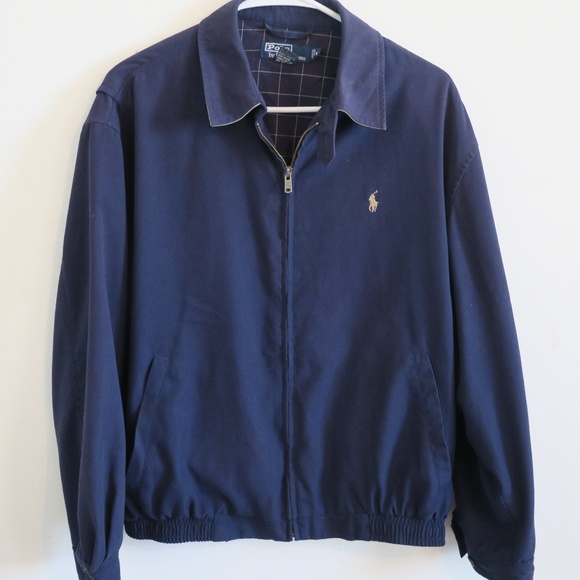 dark blue polo jacket